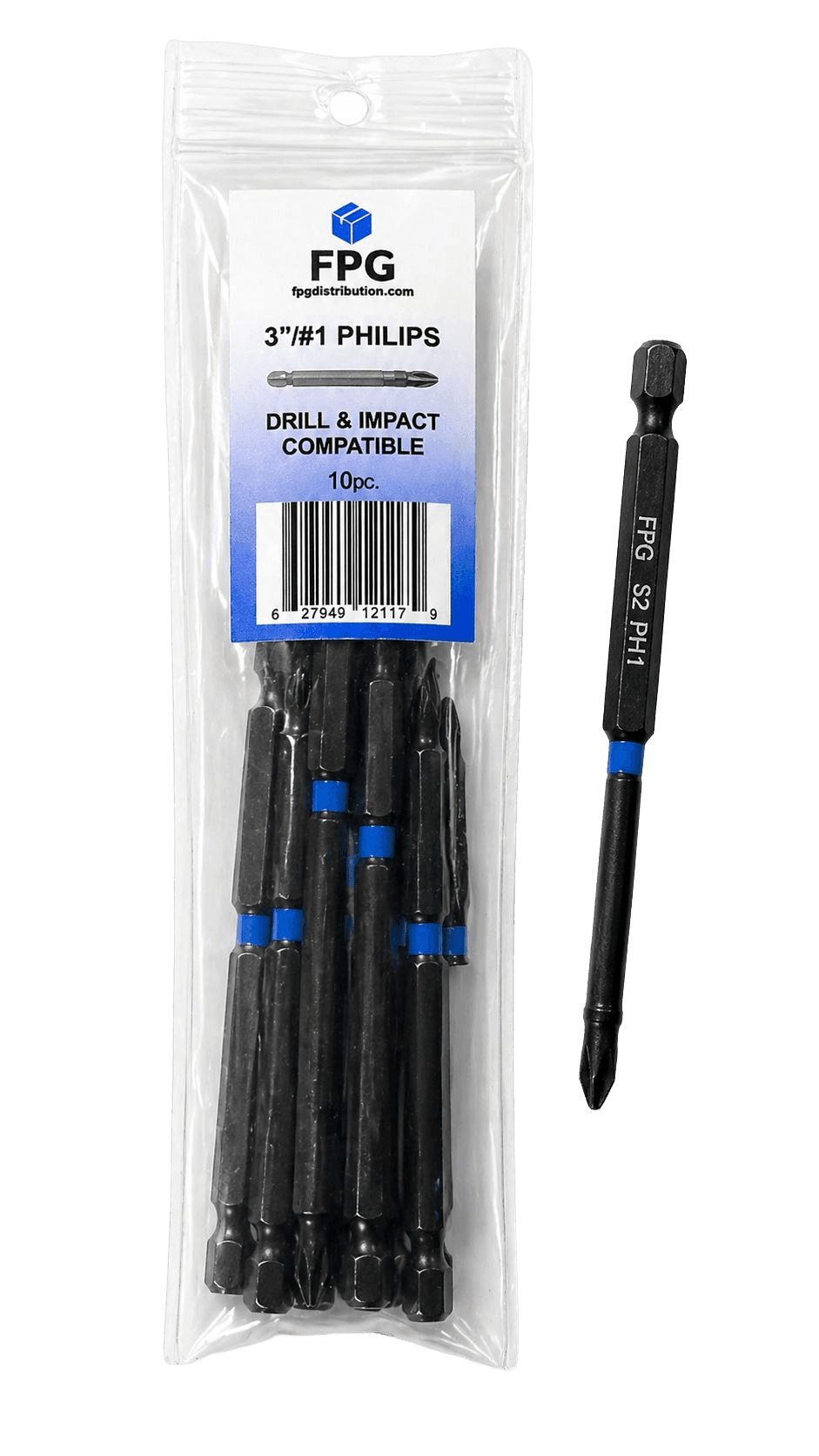 Driver Bits — 3" Phillips #1
